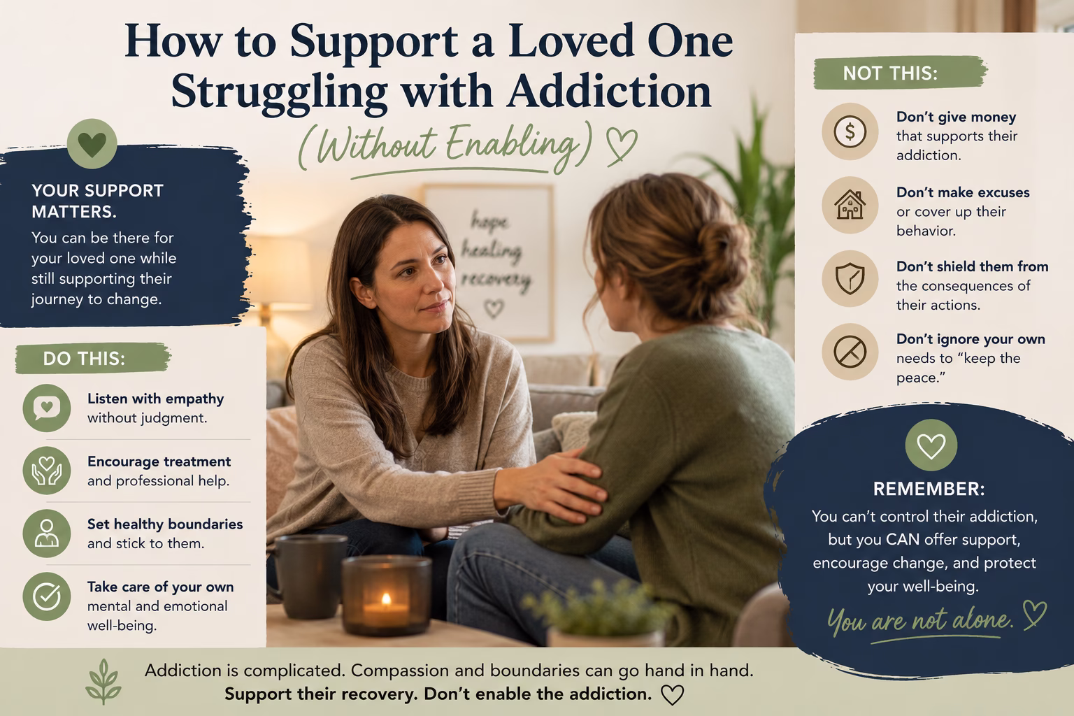 How to Support a Loved One Struggling with Addiction (Without Enabling)